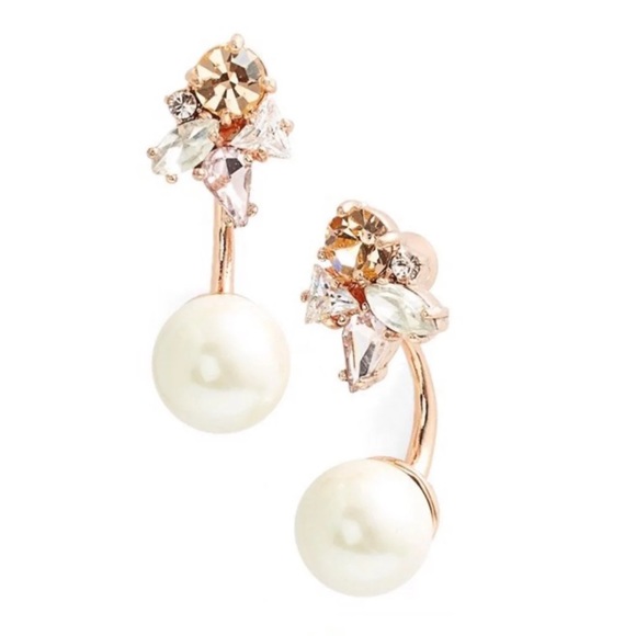 Kate Spade dainty sparkler earrings rose